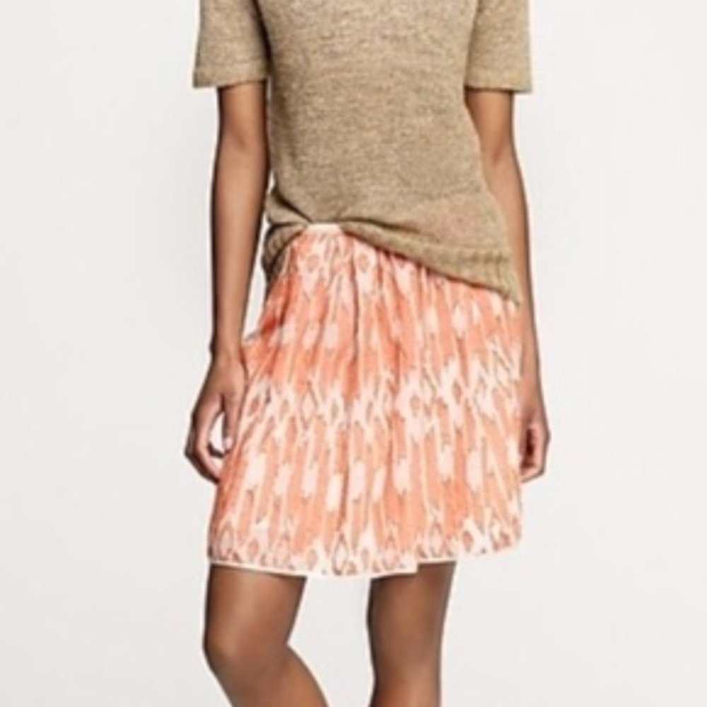 J. Crew Orange A-line Skirt